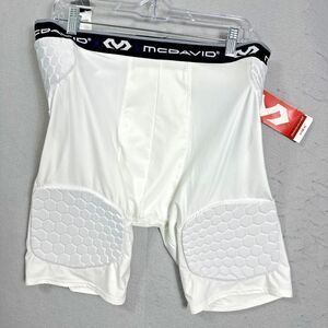 McDavid MD737-02-36 HEX THUDD Short White 5 Pad Cup Pocket Size 2XL NWT